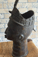 Load image into Gallery viewer, Benin Bronze Head – 20th Century