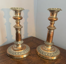 Load image into Gallery viewer, French Extending Silver Plated Candlesticks