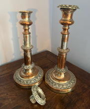 Load image into Gallery viewer, French Extending Silver Plated Candlesticks