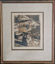 Load image into Gallery viewer, Claude Yvel Lithograph - 'The Blacksmith's Shop'