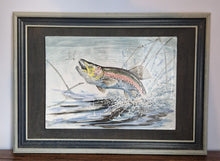 Load image into Gallery viewer, David Sharp Hand Painted Ceramic Tile - Rainbow Trout