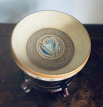 Load image into Gallery viewer, Porcelain, pedestal studio pottery bowl by Emmie Philps