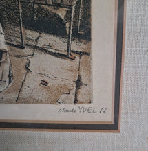 Load image into Gallery viewer, Claude Yvel Lithograph - &#39;The Blacksmith&#39;s Shop&#39;
