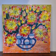 Load image into Gallery viewer, Royston Du Maurier-Lebek: &quot;Tulips&quot; Acrylic on Canvas
