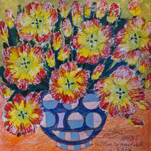 Load image into Gallery viewer, Royston Du Maurier-Lebek: &quot;Tulips&quot; Acrylic on Canvas
