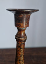 Load image into Gallery viewer, Pair of Patinated Brass Candlesticks
