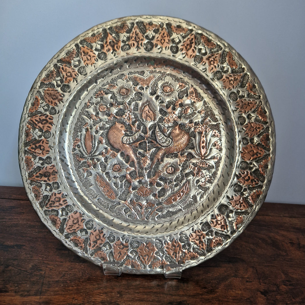 19th C. Persian Copper Tray
