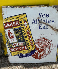 Load image into Gallery viewer, Enamel Sign - Quaker Oats

